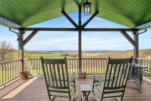 view of deck
