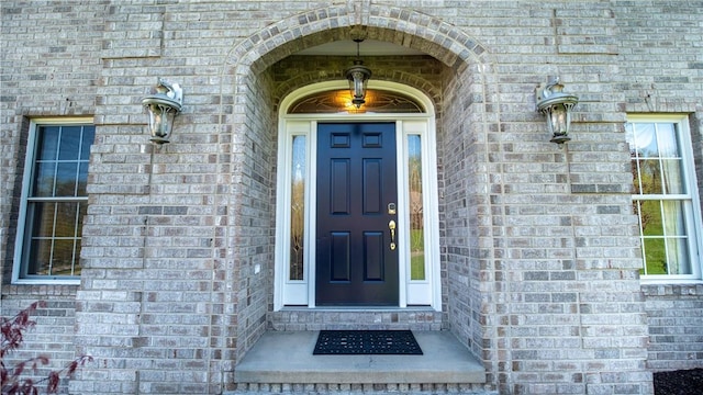 107 Skyview Dr, Buffalo Twp But, PA 16055 - doorway to property featuring brick siding