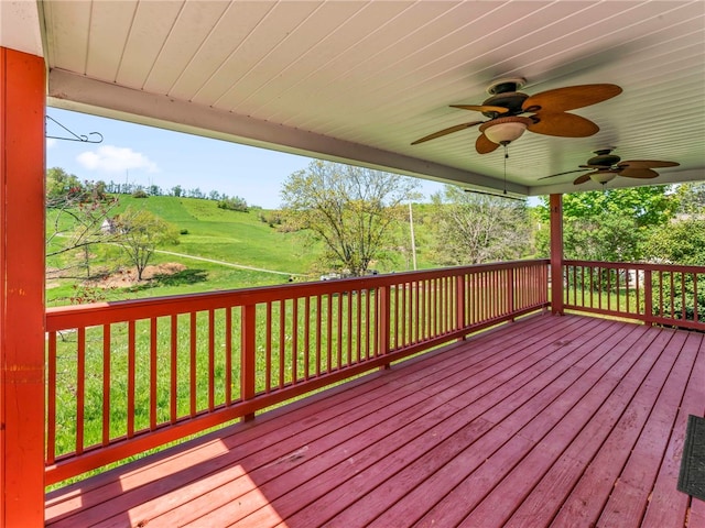 297 Rainey Rd, Somerset Twp, PA 15330 - deck with a ceiling fan