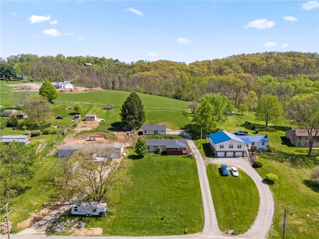 297 Rainey Rd, Somerset Twp, PA 15330 - drone / aerial view featuring a wooded view