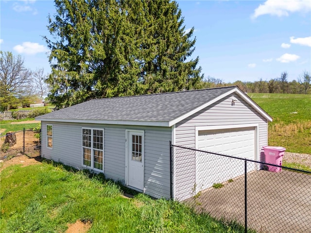 297 Rainey Rd, Somerset Twp, PA 15330 - detached garage featuring fence