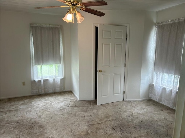 460 E Prospect Ave, City Of Washington, PA 15301 - carpeted spare room with baseboards and ceiling fan
