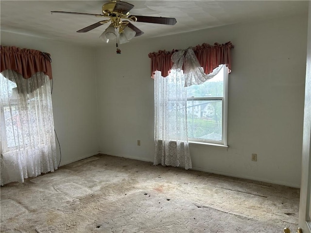 460 E Prospect Ave, City Of Washington, PA 15301 - spare room featuring carpet flooring and ceiling fan