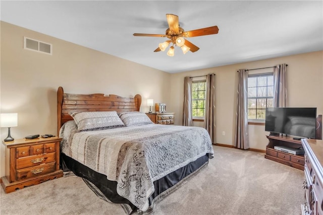 204 Salt Works Rd, Lancaster Twp, PA 16037 - bedroom with carpet flooring and a ceiling fan