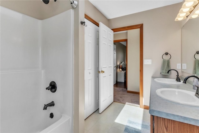 204 Salt Works Rd, Lancaster Twp, PA 16037 - full bath featuring shower / bathtub combination and double vanity