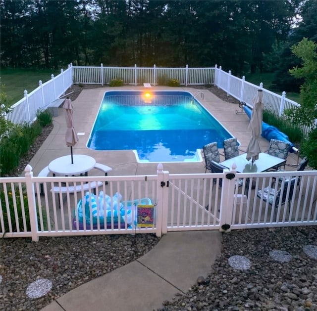 204 Salt Works Rd, Lancaster Twp, PA 16037 - view of pool with a fenced in pool and a fenced backyard