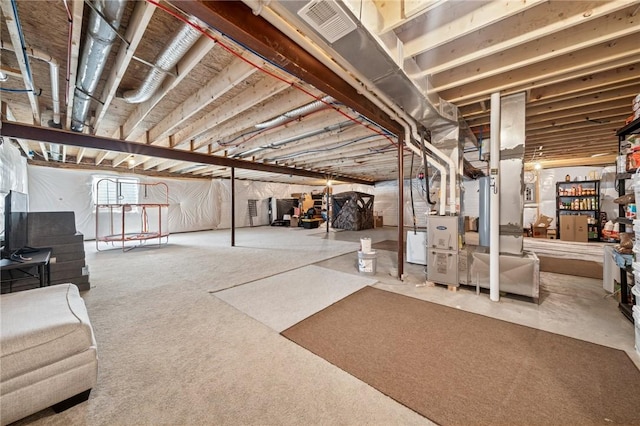 406 Spruce Ln, Chartiers, PA 15342 - below grade area featuring visible vents