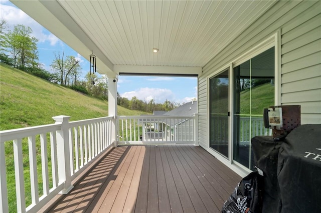 406 Spruce Ln, Chartiers, PA 15342 - wooden terrace with a grill