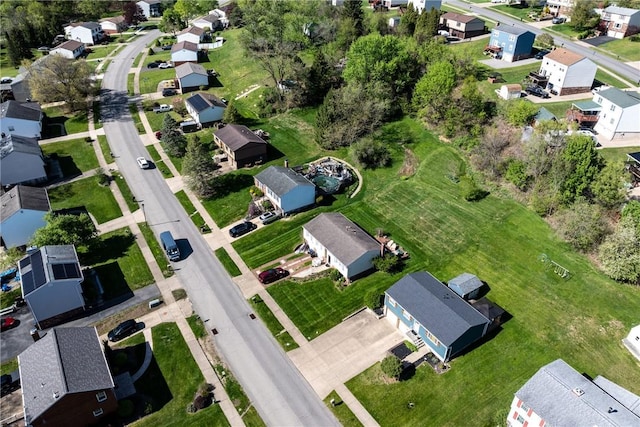 bird's eye view featuring a residential view