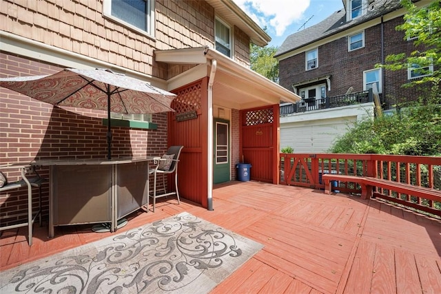 508 Cascade, Forest Hills Boro, PA 15221 - wooden deck featuring outdoor dry bar