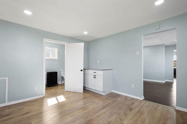 901 Union Ave, Mckeesport, PA 15132 - unfurnished room with light wood-style floors, baseboards, and recessed lighting