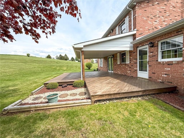 1194 Butler Rd, East Franklin Twp, PA 16262 - wooden terrace with a lawn