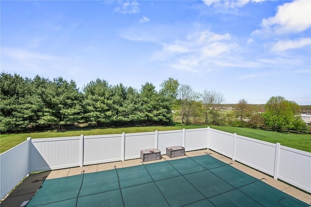 exterior space with fence