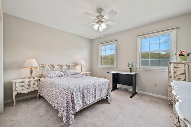 1641 Blackburn Heights Dr, Franklin Park, PA 15143 - bedroom featuring a ceiling fan, baseboards, and light carpet