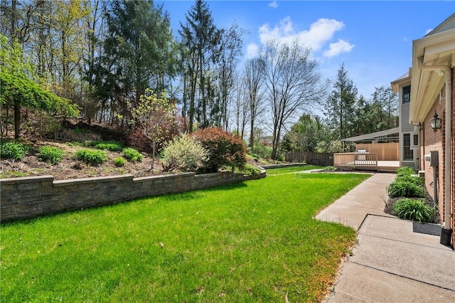 1641 Blackburn Heights Dr, Franklin Park, PA 15143 - view of yard featuring fence and a deck