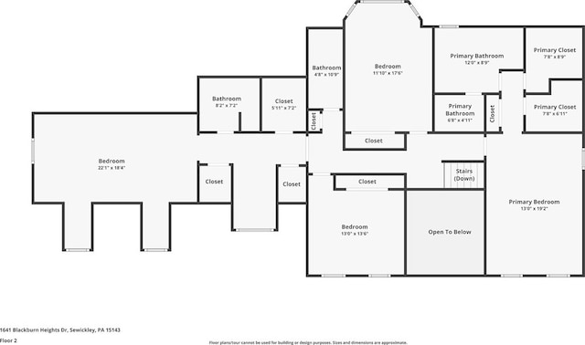 1641 Blackburn Heights Dr, Franklin Park, PA 15143 - floor plan