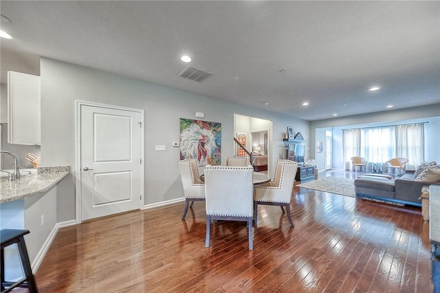2008 Connecticut Ln, Franklin Park, PA 15143 - dining area with wood-type flooring, recessed lighting, and baseboards