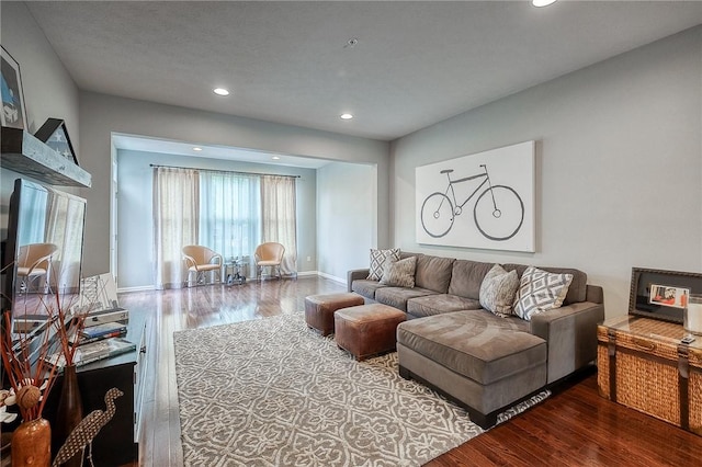 2008 Connecticut Ln, Franklin Park, PA 15143 - living area featuring wood finished floors and recessed lighting