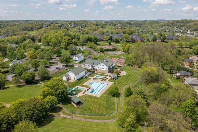 1501 Appleridge Ct, Adams Twp, PA 15044 - aerial view of a pool