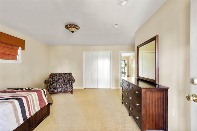 1427 Pueblo Dr, Mt Lebanon, PA 15228 - bedroom with a closet, light carpet, and baseboards