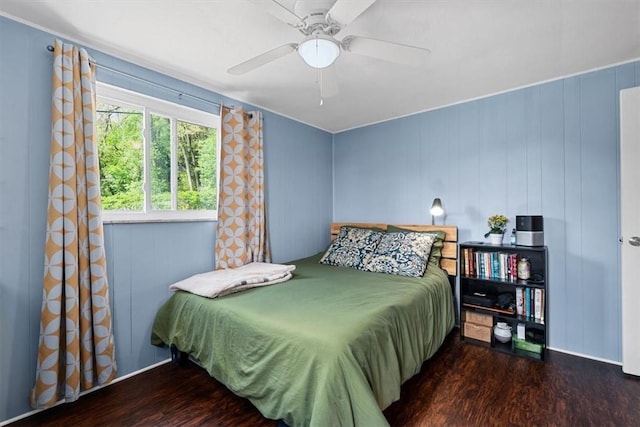 3381 Wallace Dr, Baldwin Boro, PA 15227 - bedroom featuring wood finished floors and ceiling fan