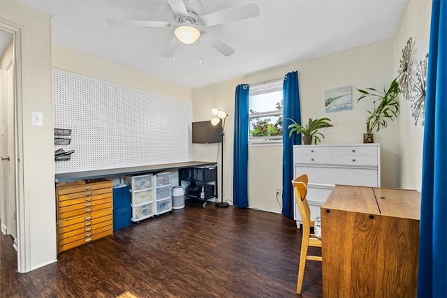 3381 Wallace Dr, Baldwin Boro, PA 15227 - office space featuring ceiling fan and wood finished floors