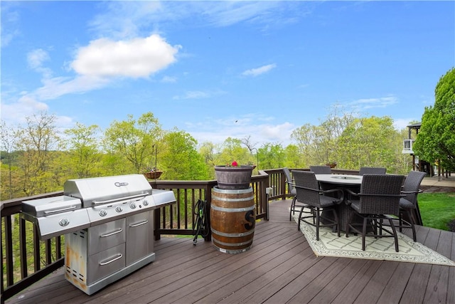 342 Buffalo Ridge Rd, Peters Twp, PA 15317 - wooden deck featuring outdoor dining space