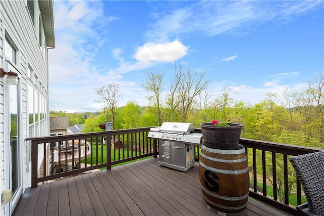 342 Buffalo Ridge Rd, Peters Twp, PA 15317 - wooden terrace with grilling area