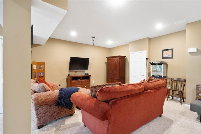 342 Buffalo Ridge Rd, Peters Twp, PA 15317 - living area with recessed lighting and light colored carpet