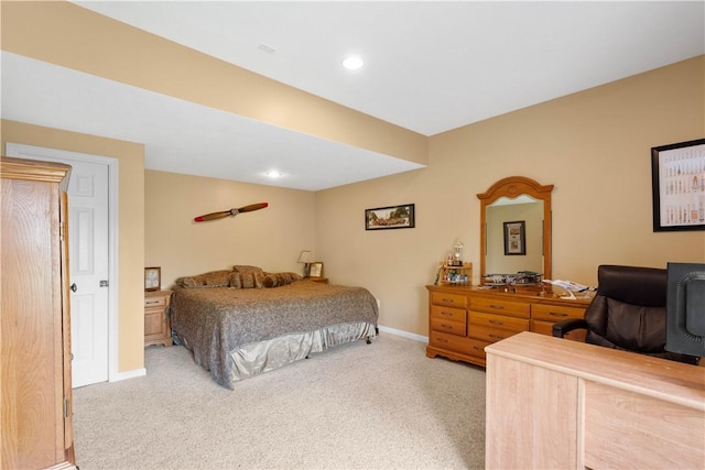 342 Buffalo Ridge Rd, Peters Twp, PA 15317 - bedroom with recessed lighting, baseboards, and light colored carpet