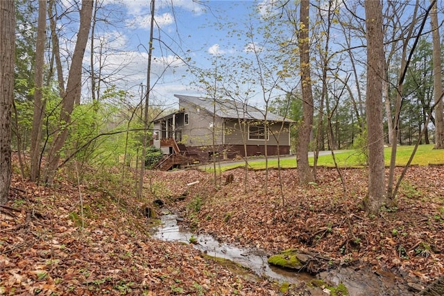 209 Claypoole Hill Rd, Bethel Twp, PA 16226 - view of yard with stairway