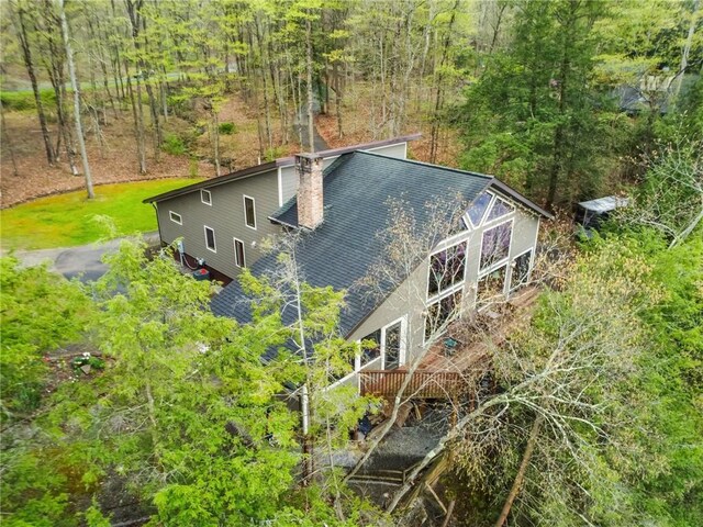 209 Claypoole Hill Rd, Bethel Twp, PA 16226 - bird's eye view with a forest view