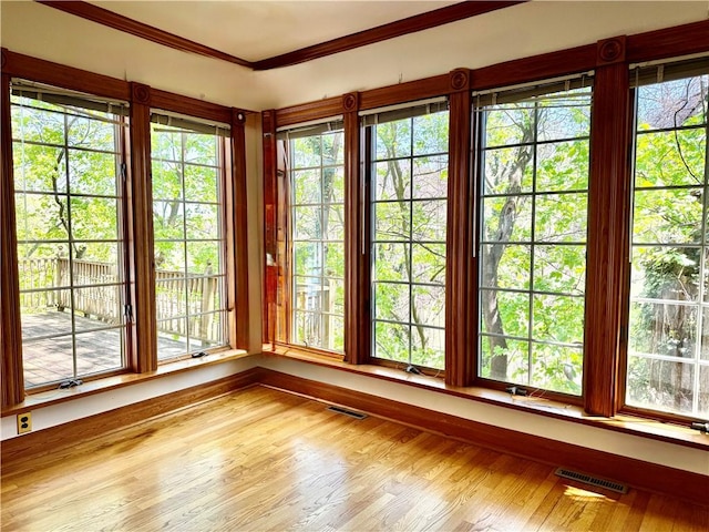 1214 Chislett St, Morningside, PA 15206 - interior space with plenty of natural light, ornamental molding, and visible vents