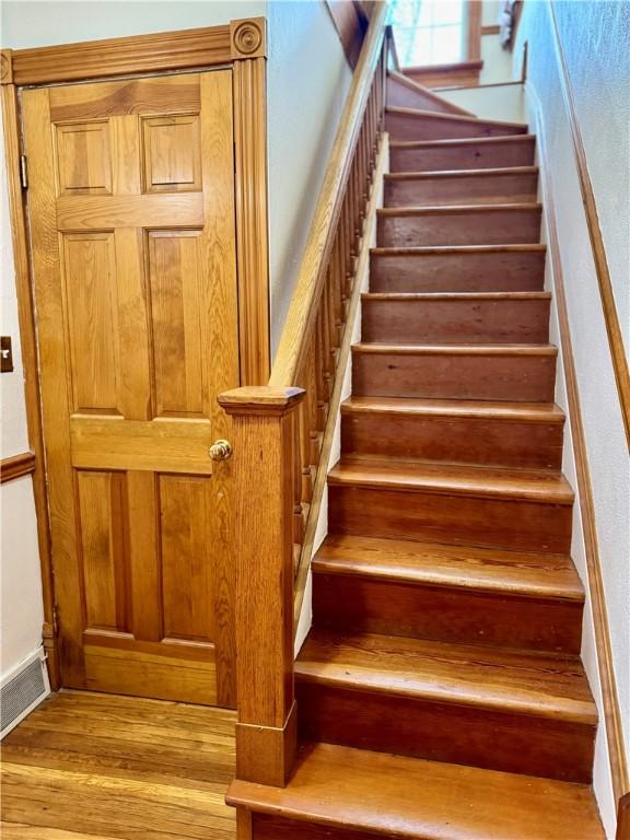 1214 Chislett St, Morningside, PA 15206 - stairs with wood finished floors