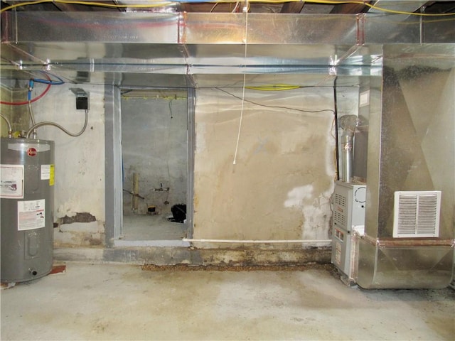 776 W Vine St, Mount Pleasant Boro, PA 15666 - unfinished basement with visible vents and water heater