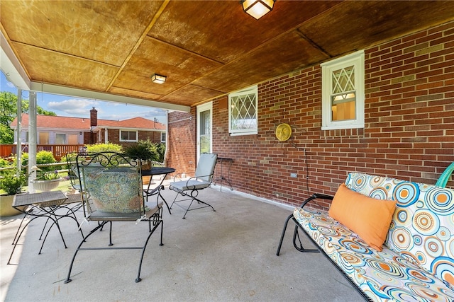 view of patio / terrace with outdoor dining space