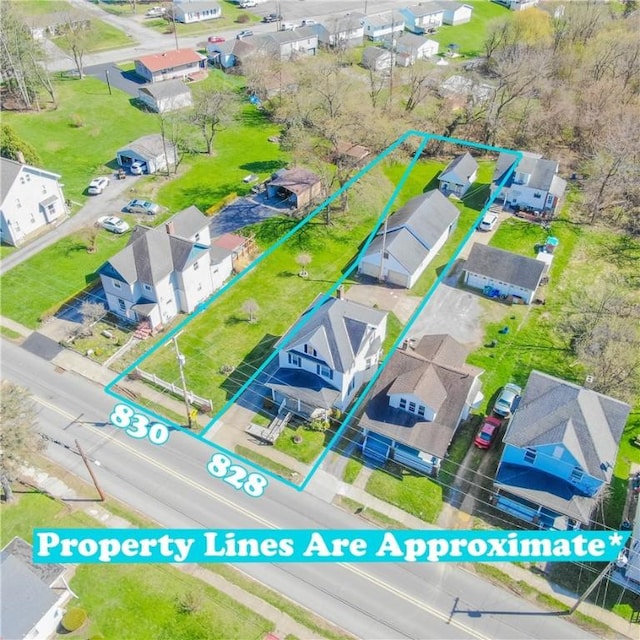 828 Butler Ave, New Castle/4Th, PA 16101 - drone / aerial view featuring a residential view