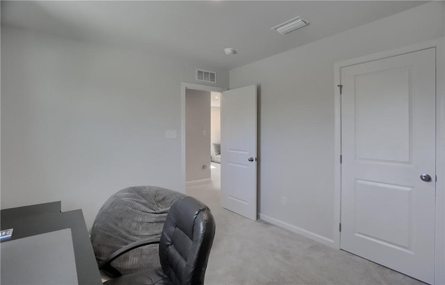 418 Fosse Ct, Lancaster Twp, PA 16037 - office space featuring visible vents, baseboards, and light colored carpet