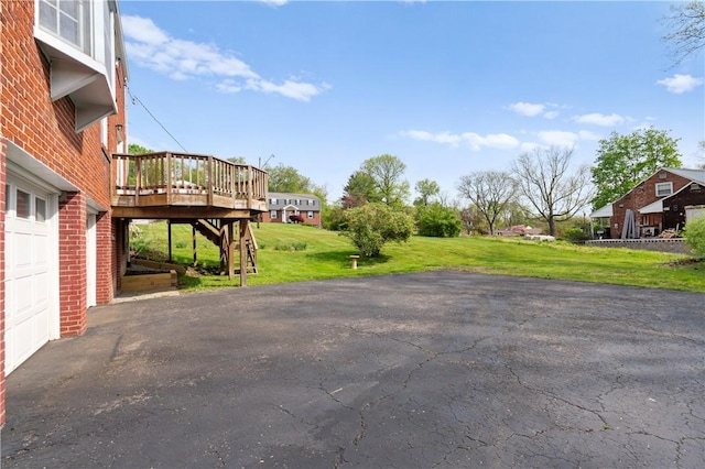 327 Pinehaven Dr, Upper St Clair, PA 15241 - view of patio featuring a wooden deck, stairs, and driveway