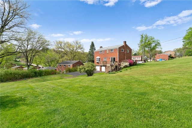 327 Pinehaven Dr, Upper St Clair, PA 15241 - view of yard featuring driveway and a garage