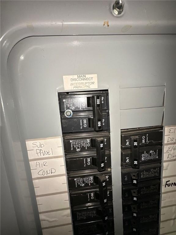 details with electric panel