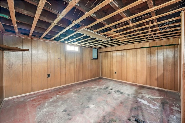 view of basement
