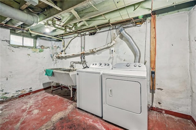 laundry area with laundry area and washer and dryer
