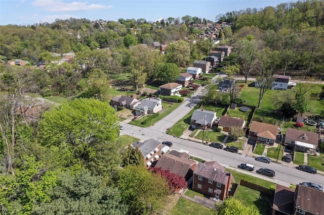 drone / aerial view featuring a residential view