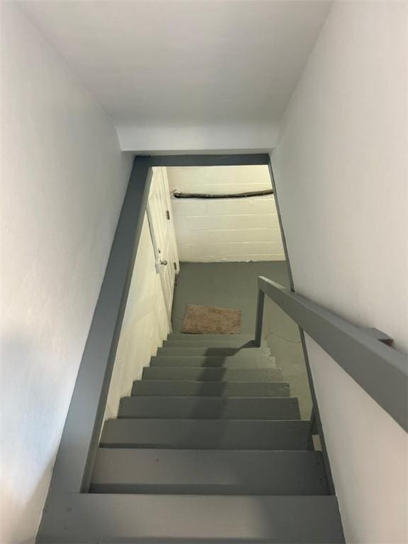 view of staircase