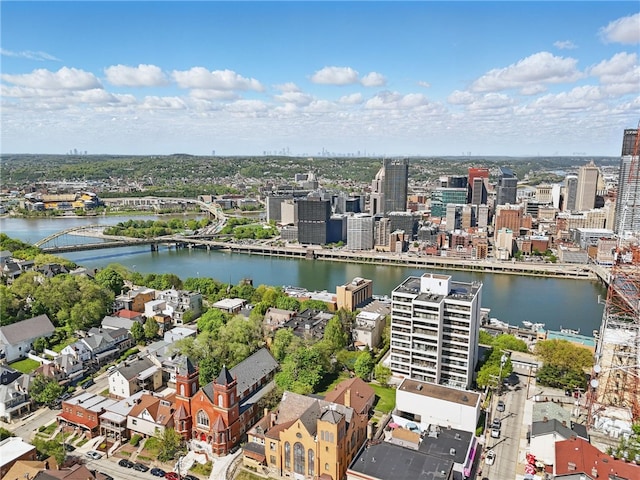 111 Grandview Ave Unit 801, Mt Washington, PA 15211 - birds eye view of property featuring a water view and a city view