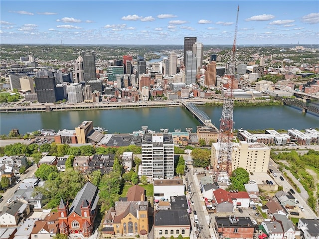 111 Grandview Ave Unit 801, Mt Washington, PA 15211 - bird's eye view with a water view and a city view