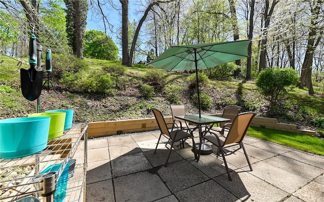 view of patio / terrace with outdoor dining area