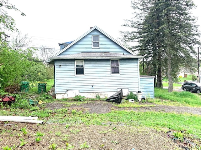 view of rear view of property