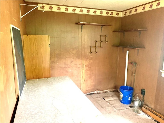 view of storage area
